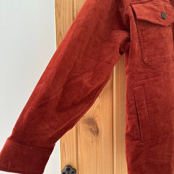Madewell XL Corduroy Twill Oversized Shirt-Jacket in Stained Mahogany - Picture 4 of 8